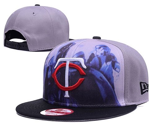 MLB Minnesota Twins Stitched Snapback Hats 013