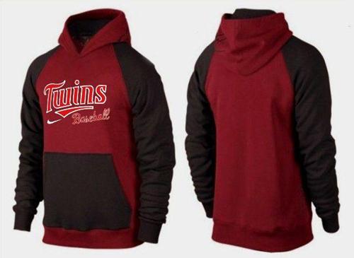 MLB Men's Nike Minnesota Twins Pullover Hoodie - Red/Brown