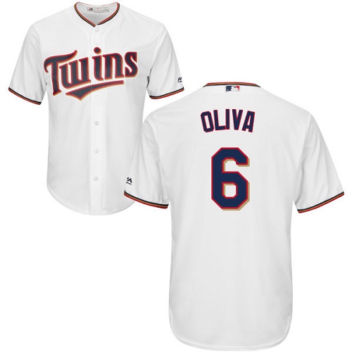 Youth Majestic Minnesota Twins #6 Tony Oliva Authentic White Home Cool Base MLB Jersey